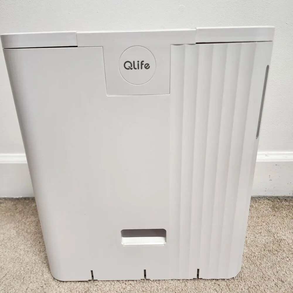 QLife 3L Automatic Pet Feeder Cats Small to Medium Dogs White Programmable